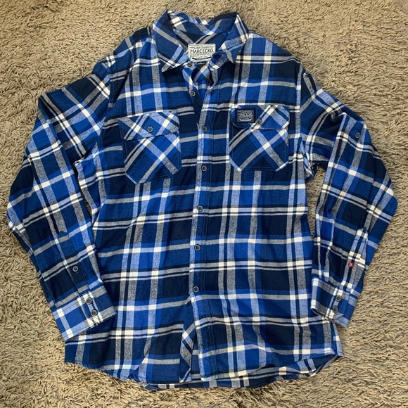 SOLD ‼️Marc Ecko// plaid button down size large - Picture 2 of 7